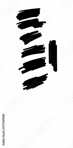 black mascara brush