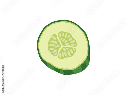 Sliced Cucumber Seed Clip Art