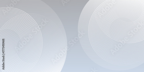 Line illustrations abstract blue modern background with circle elements. Digital technology simple