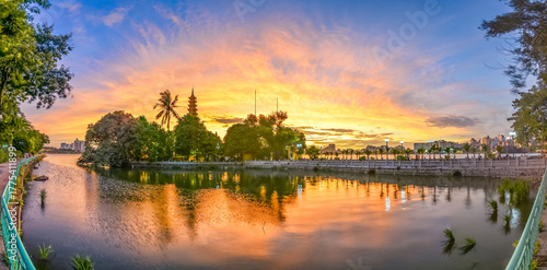 Tran Quoc Pagoda at Sunset, Hanoi, Vietnam