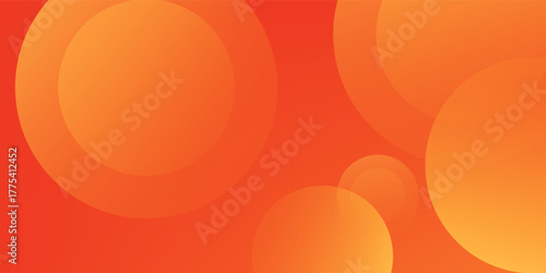 abstract orange circular background. Dynamic sound wave. Design element. Vector illustration