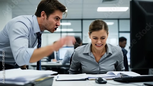 Workplace harassment prevention and office bullying. 4K Video