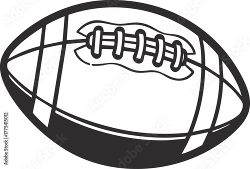 Football Icon, American Football, Football Vector, Sports, Mens' Sports, Vector Illustration Background