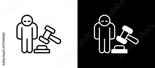 Punishment whiteblack icon