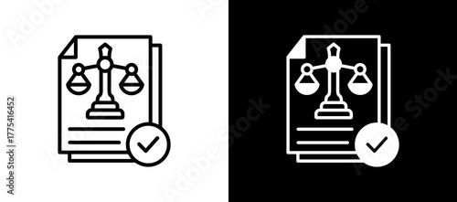 Procedural Justice whiteblack icon
