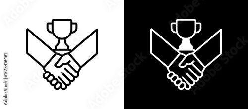 Fair Competition whiteblack icon