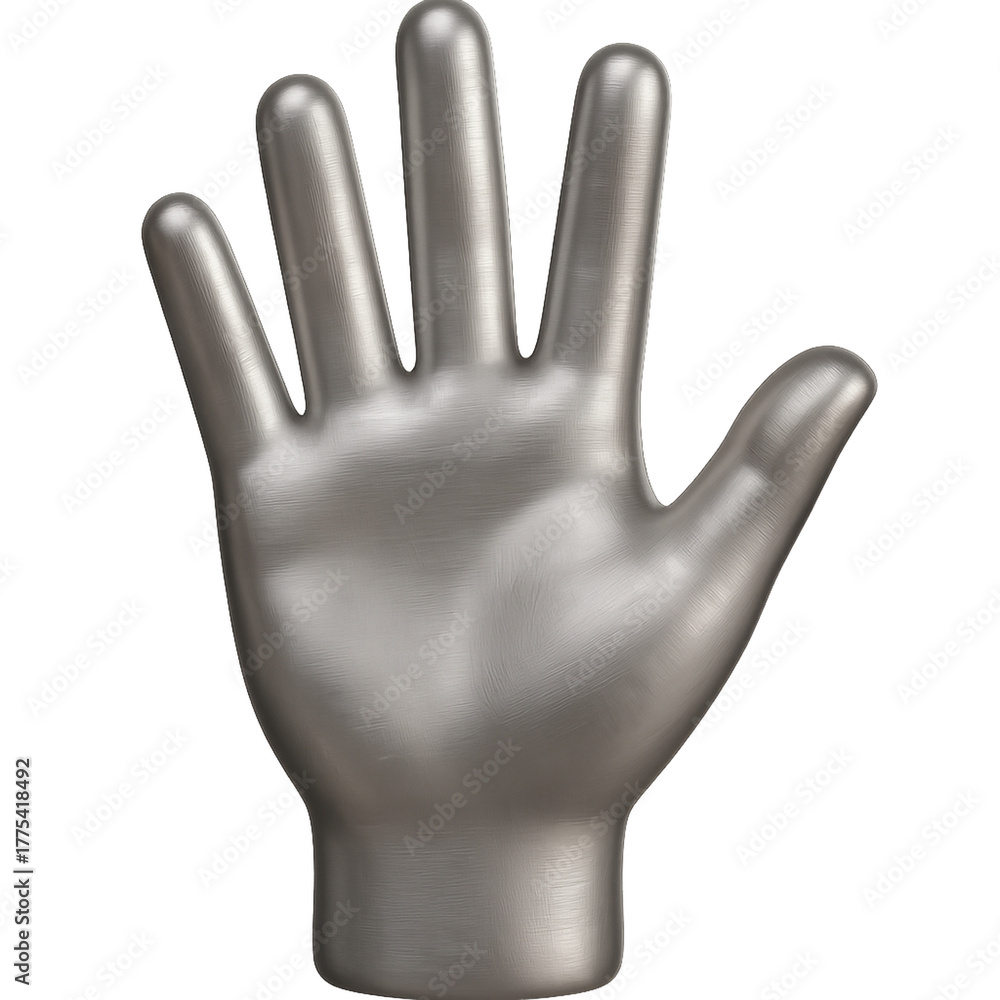 Obraz premium 3D rendered hand emoji