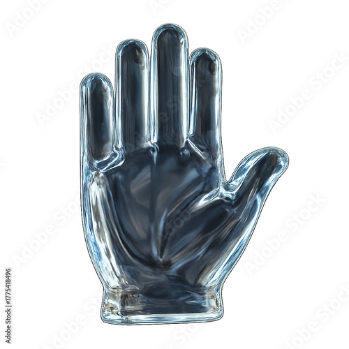 3D rendered hand emoji