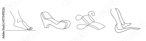 Ergonomic footrest designs demonstrating different positions and adjustments