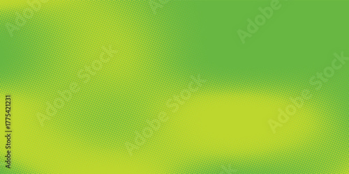 abstract green banner background with diagonal stripes and dot halftone.modern