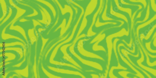 abstract green banner background with diagonal stripes and dot halftone.modern