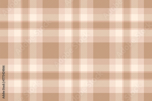 Arabic plaid seamless tartan, picnic check vector background. Romantic texture textile pattern fabric in orange and light colors.