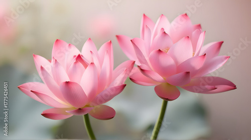 Wallpaper Mural Stunning Pink Lotus Flowers Torontodigital.ca