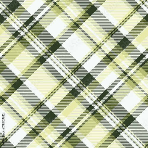 Quiet textile tartan pattern, plank texture plaid vector. Self check background seamless fabric in mint cream and dark colors.