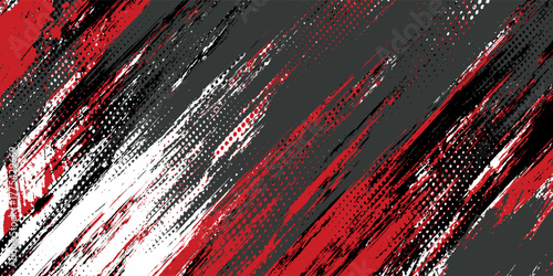 Gaming esport background striking stripes electric banner vector illustration design red black grunge brush wing comic pattern modern abstract concept livery stripes decal paint splash splatter.eps 10