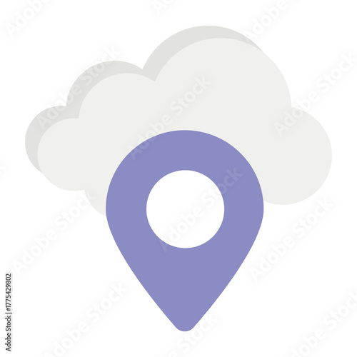 Cloud and Cloud Computing or Cloud Services Flat Icon and Illustration Pack
