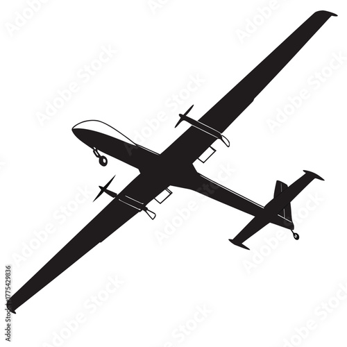 vector illustration of airplane