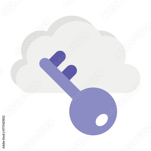 Cloud and Cloud Computing or Cloud Services Flat Icon and Illustration Pack