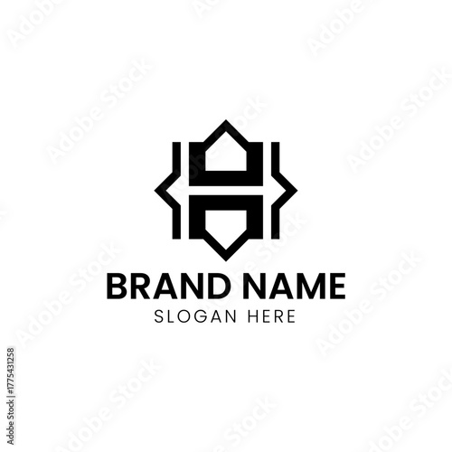 Luxury letter H home logo