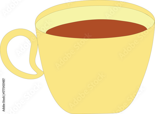 A cup of tea or coffee cartoon vector