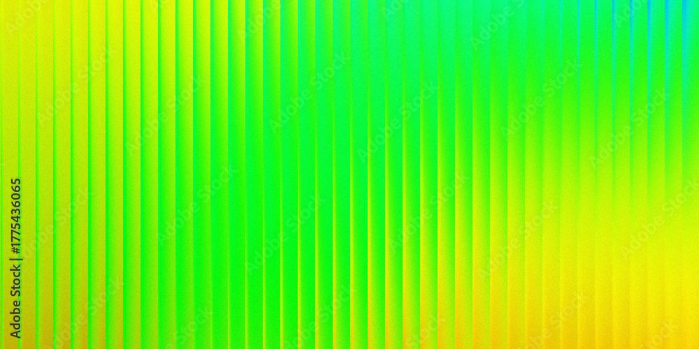 Fototapeta premium Vibrant gradient pattern with green and yellow vertical stripes for abstract background