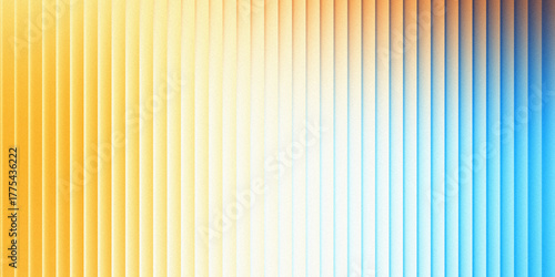 Vibrant gradient background with warm yellow and cool blue horizontal stripes