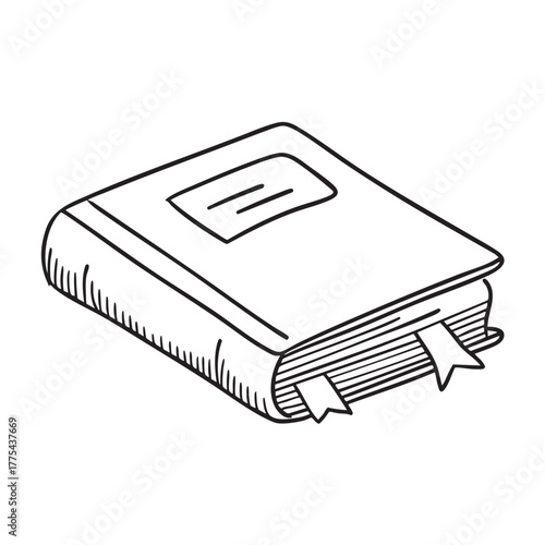 A magazine resting close to a bookmark halfway inserted