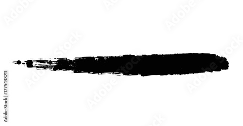 Thin black brush stroke