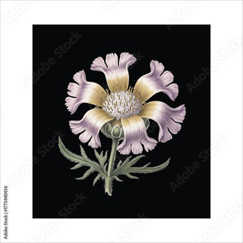 Burflower vector, is one kind of flower vector, this flower is unknown .