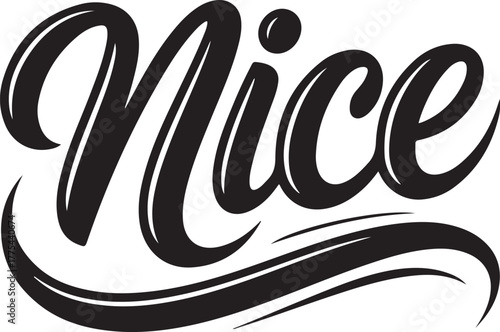 Nice text with a swoosh