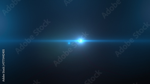 Bright Orb of Light Glimmers in Dark Space Scene, Creating a Striking Visual Effect With Ethereal Glow and Depth