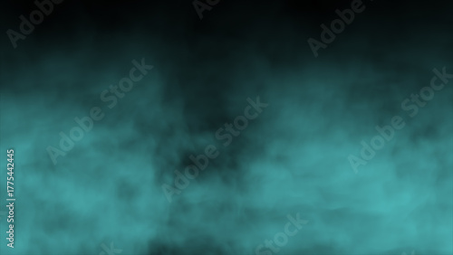 Mysterious Fog Enveloping a Dark Background Creates a Captivating Atmosphere at Twilight