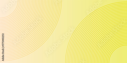 Minimalist banner background, pastel colorful, pink and yellow gradations. Circle effect style simple art modern eps10