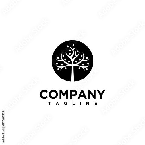 Abstract Tree of Life logo design inspiration