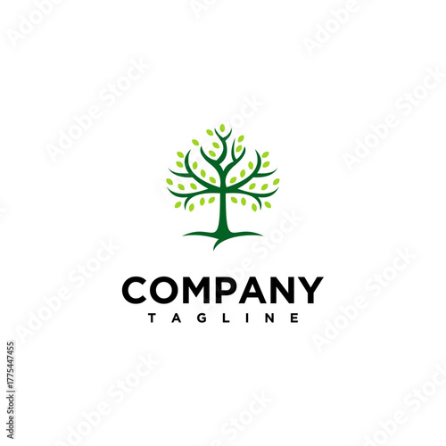 Abstract Tree of Life logo design inspiration