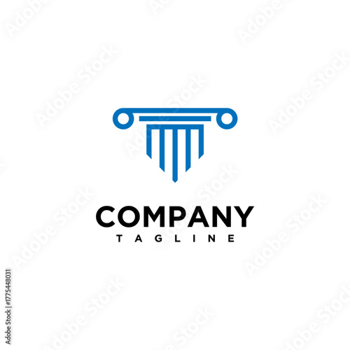 Modern law firm logo design. Gold, firm, law, justice icon, business card, Premium Vector