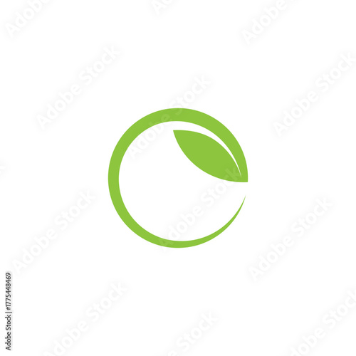 Wallpaper Mural Green leaf ecology nature element vector Torontodigital.ca