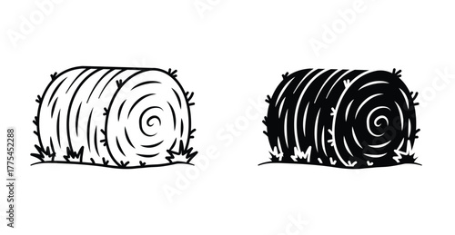 Bale icon graphic design. Vector icon illustrations