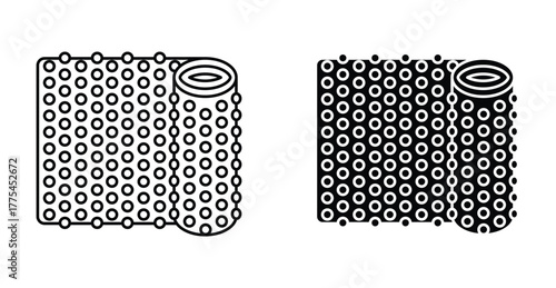 Bubble wrap icon graphic design. Vector icon illustrations