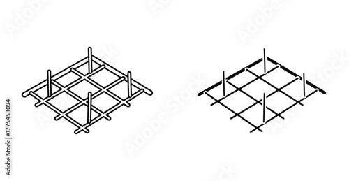Ceiling frame icon graphic design. Vector icon illustrations