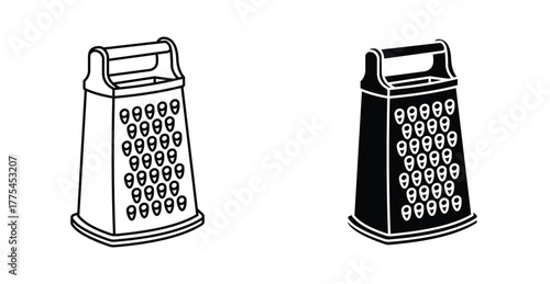 Cheese grater icon graphic design. Vector icon illustrations