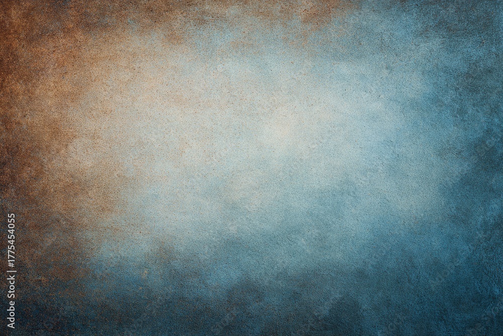 Obraz premium Abstract grunge background with brown and blue tones, aged texture