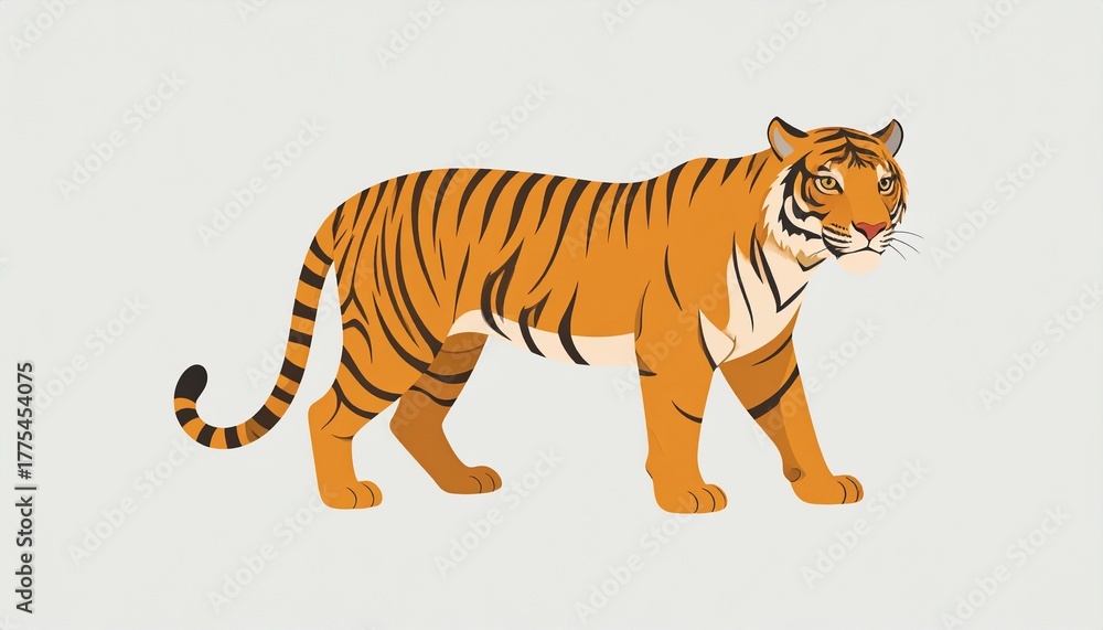 Fototapeta premium tiger vector illustrator design 