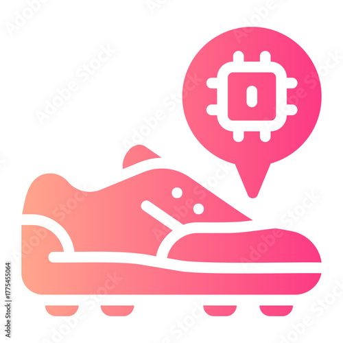 smart shoes gradient icon