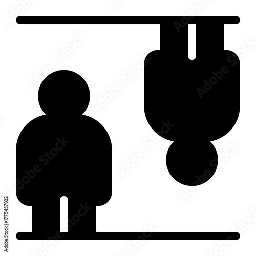 Antigravity glyph icon