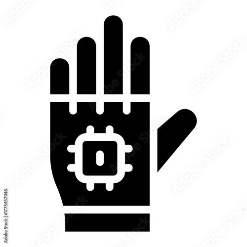 hand glyph icon