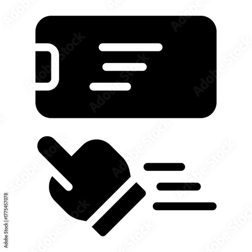 motion sensor glyph icon