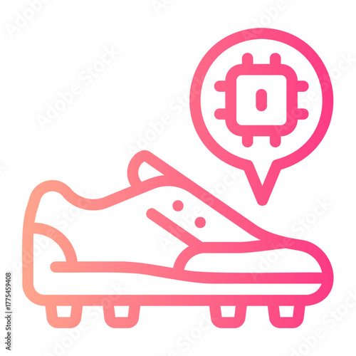 smart shoes gradient icon