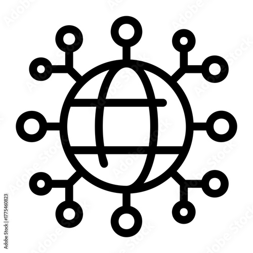 internet of things line icon