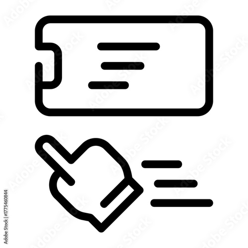 motion sensor line icon